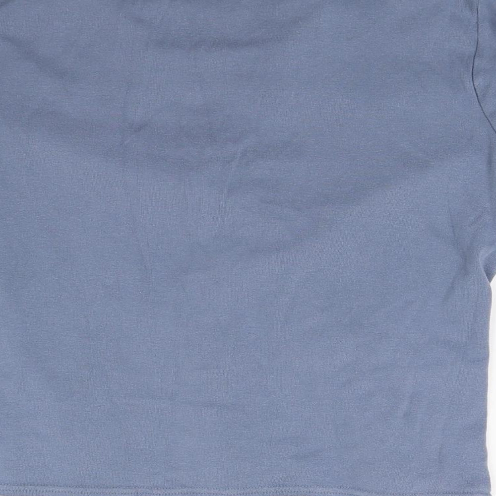 Cherokee Womens Blue Henley Sweatshirt Size 16