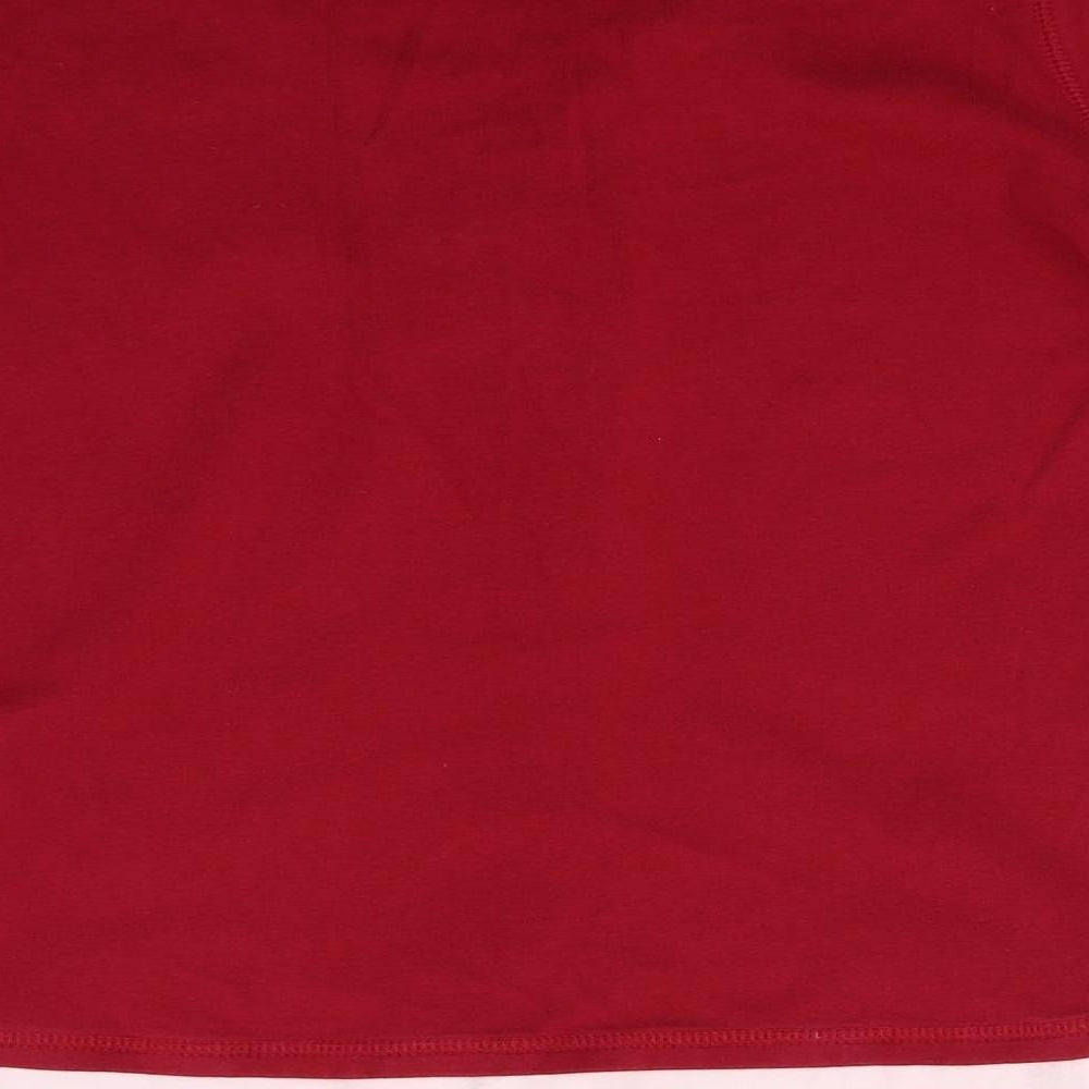 BHS Womens Red Jersey Henley Sweatshirt Size 16