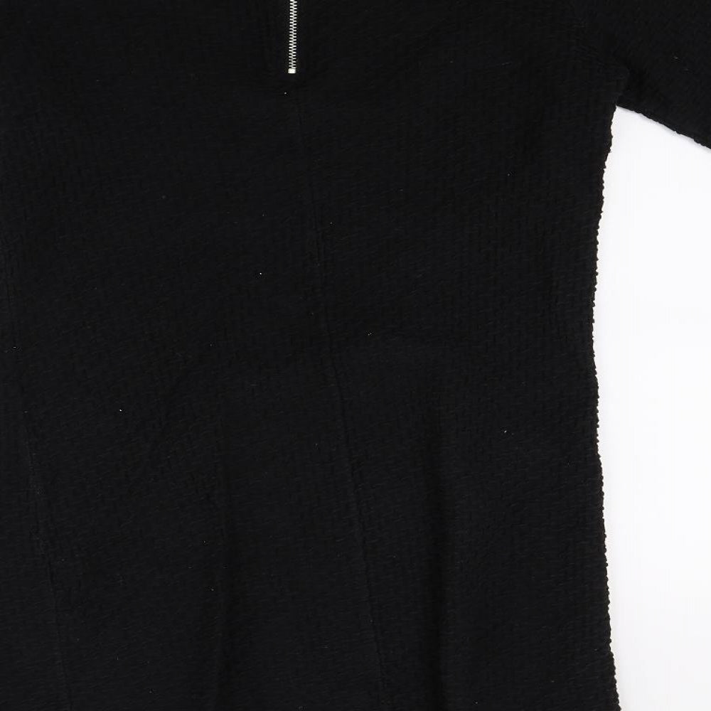 George Womens Black A-Line Size 12