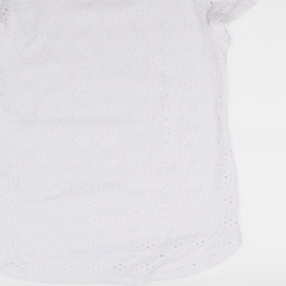 Live Girls White Basic T-Shirt Size XS