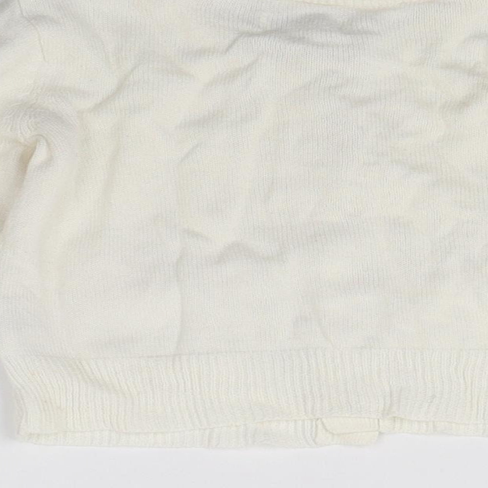 1989 Place Girls White Cardigan Jumper Size 2 Years