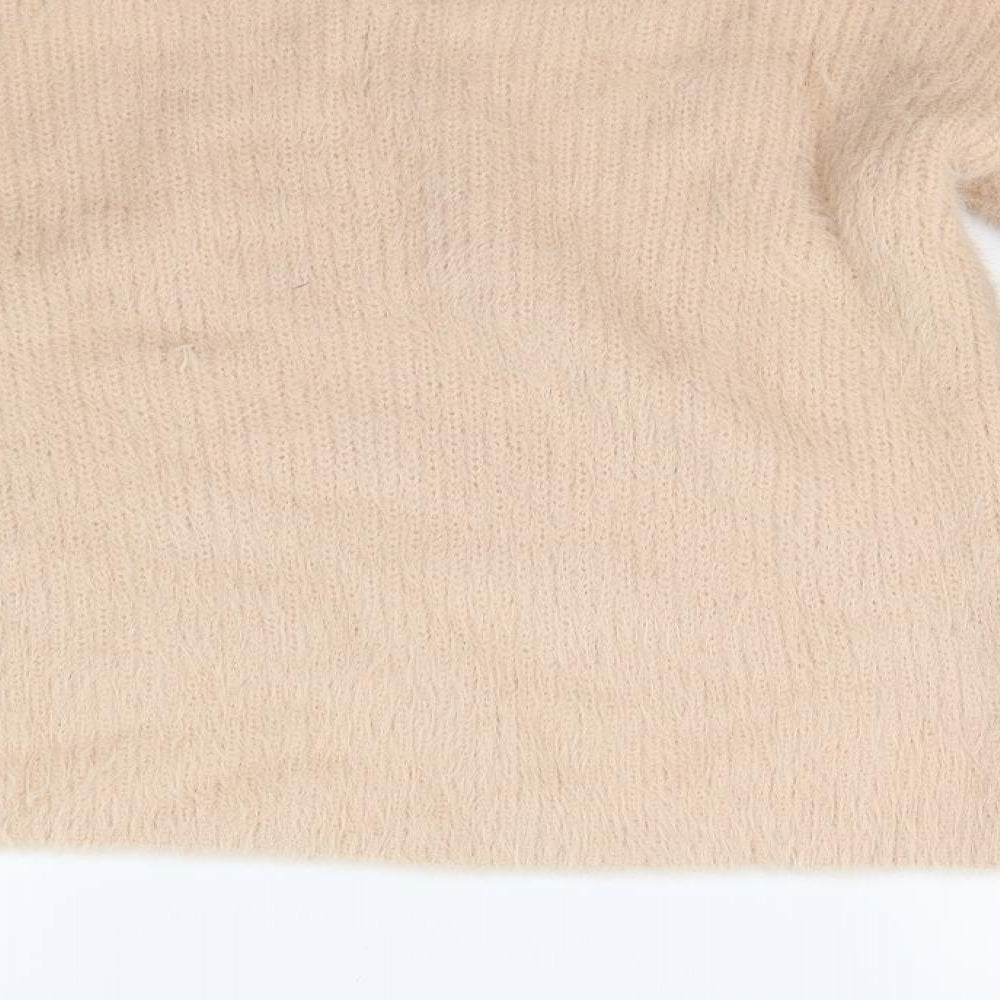 Peacocks Womens Beige Knit Pullover Jumper Size S