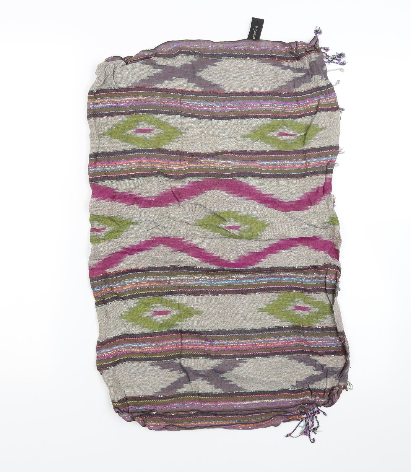Accessorize Womens Multicoloured Argyle/Diamond Shawl/Wrap