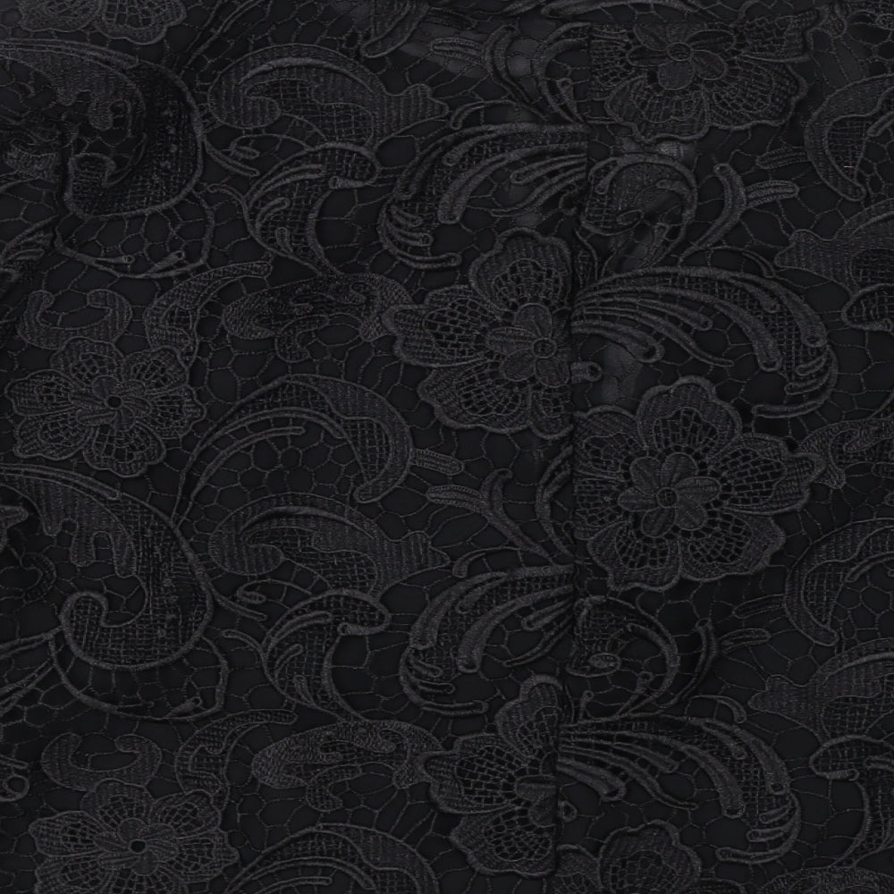 ASOS Womens Black Floral Jacket Size 8