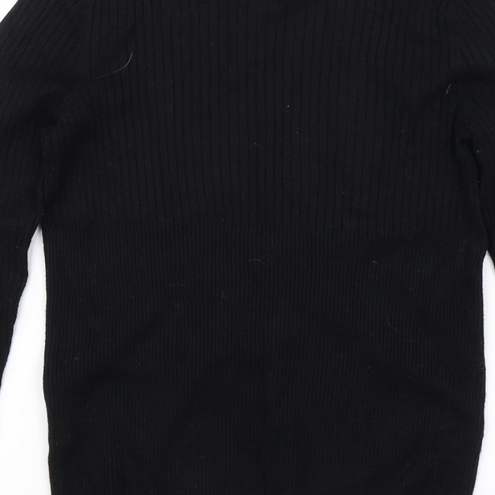 Candy Couture Womens Black Pullover Jumper Size 12
