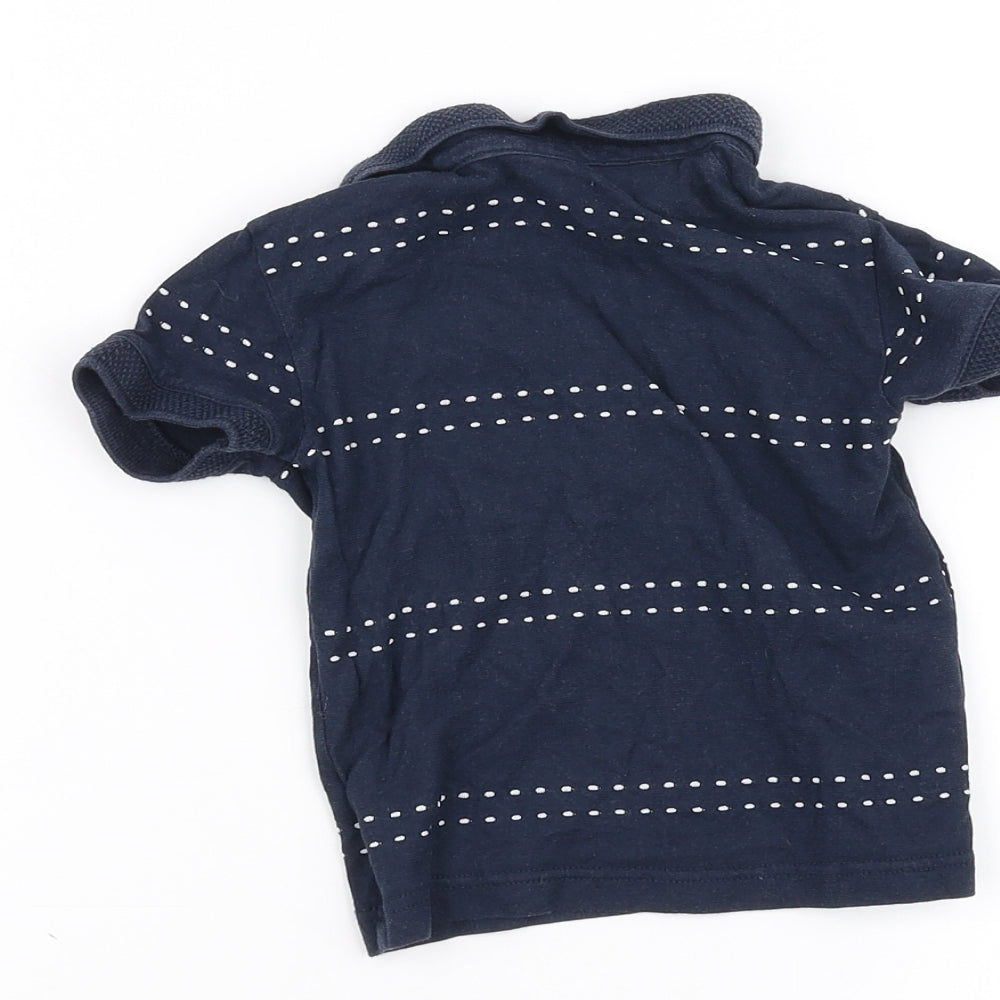 Next Baby Blue Basic Polo Size 6-9 Months