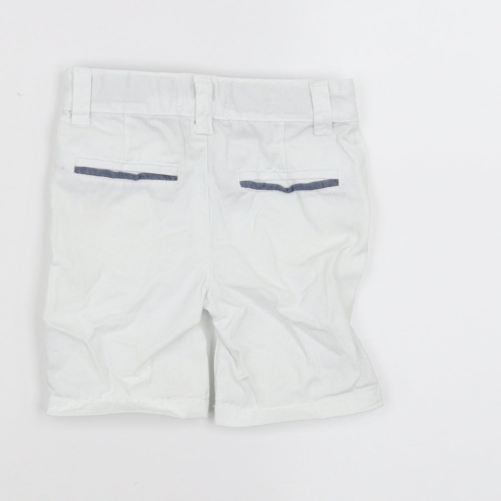 Denim & Co. Baby White Cropped Trousers Size 3-6 Months