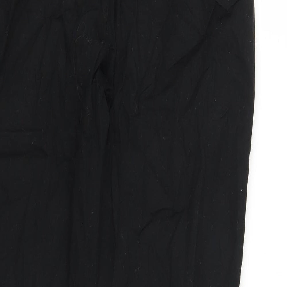Preworn Womens Black Trousers Size 28 in L23 in