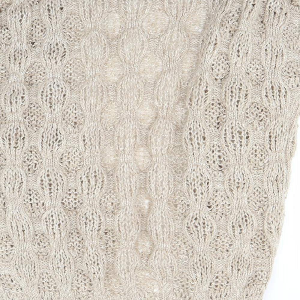 George Womens Brown Knit Jacket Coatigan Size 12