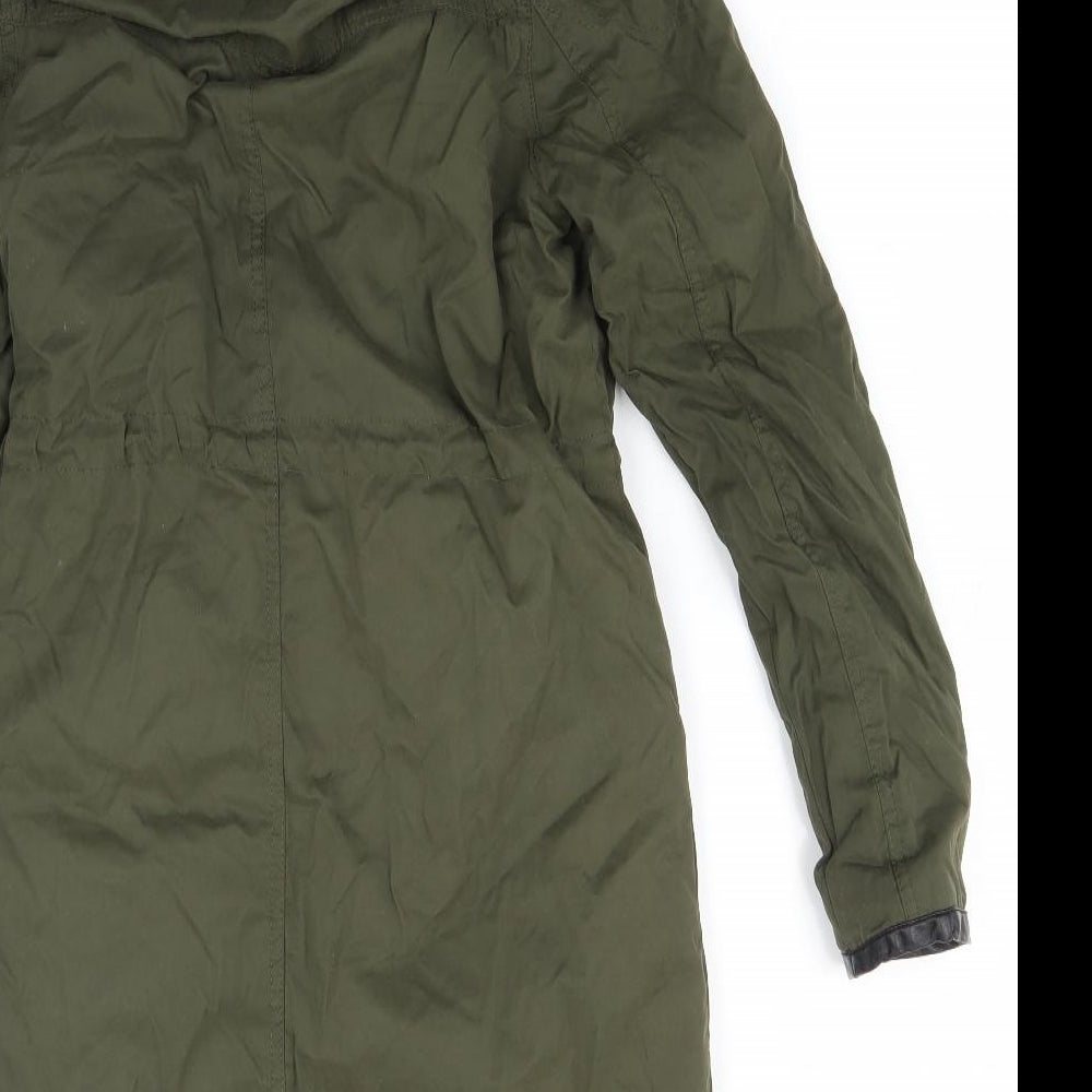 Atmosphere Womens Green Parka Coat Size 6