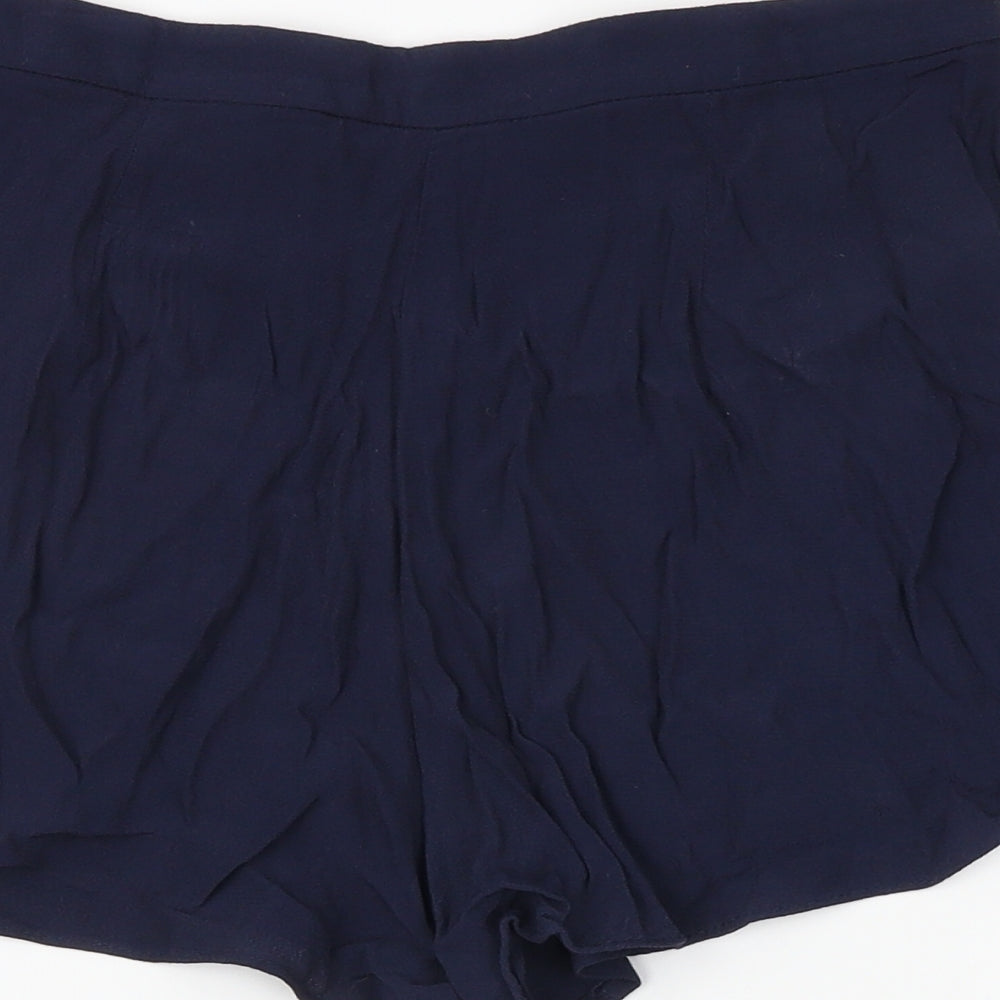 H&M Womens Blue Hot Pants Shorts Size 34