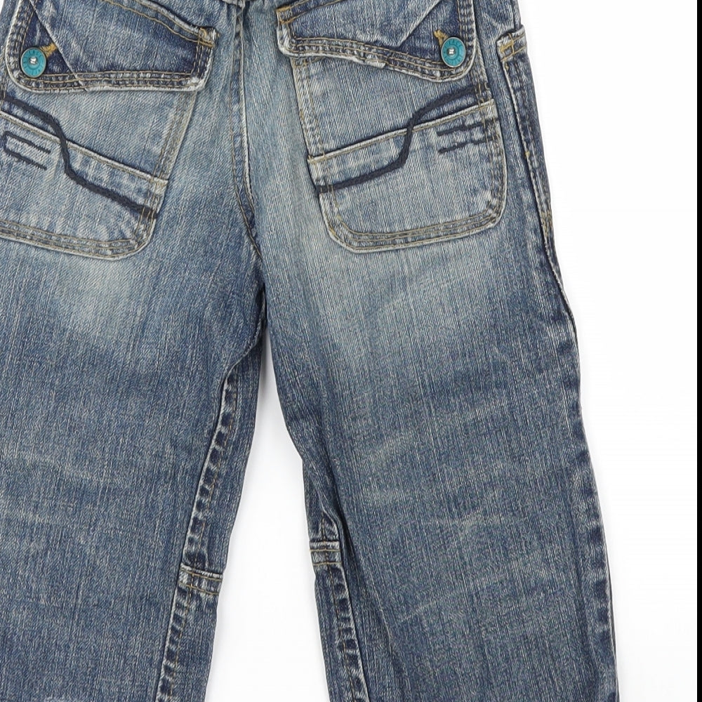 Fat Face Boys Blue Denim Straight Jeans Size 3-4 Years