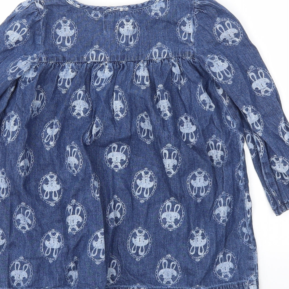 Gillian's Closet Girls Blue Denim Trapeze & Swing Size 2-3 Years