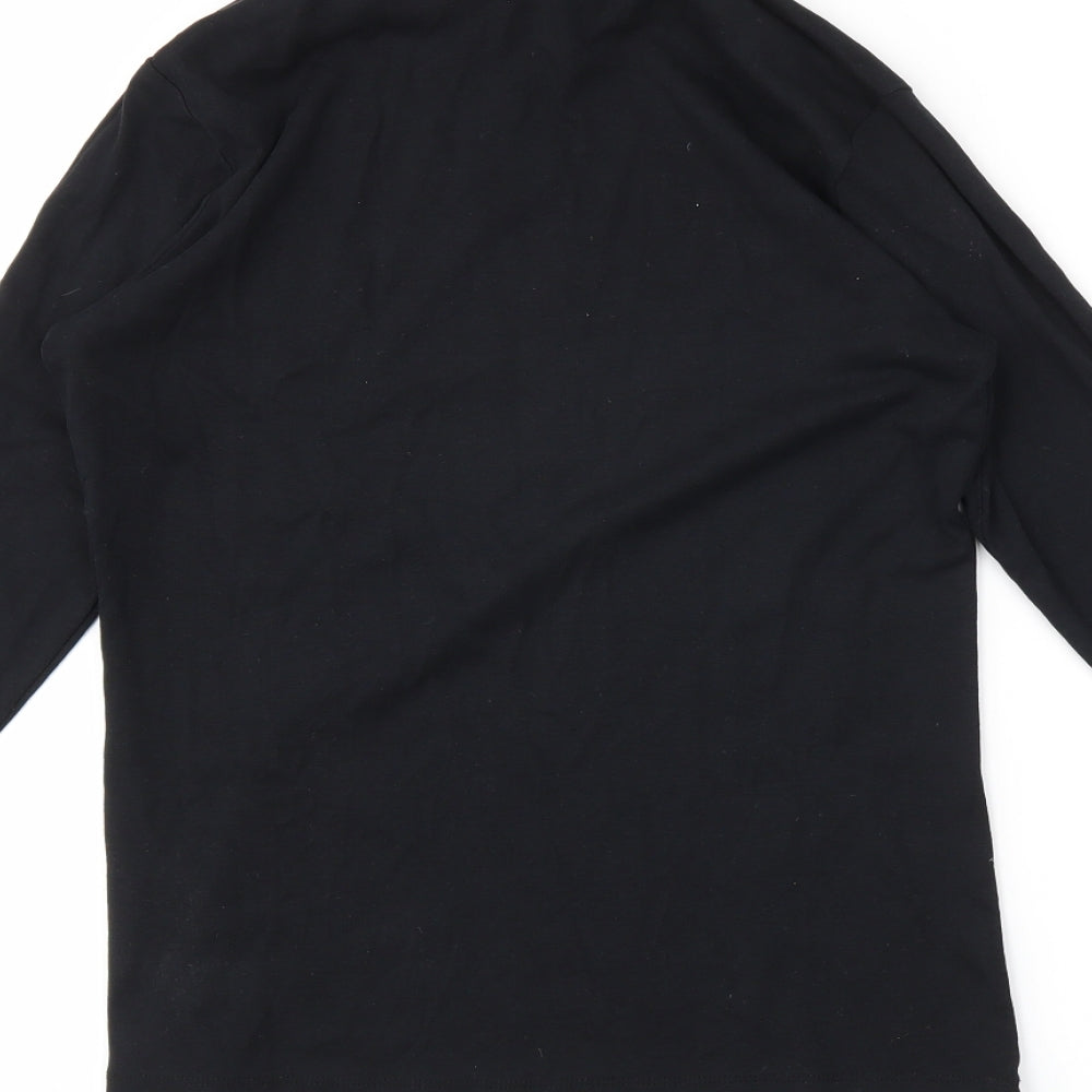 Essentials Womens Black Tunic T-Shirt Size 16