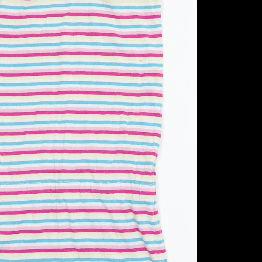 cltn Womens Pink Striped A-Line Size 12 - elastic chest
