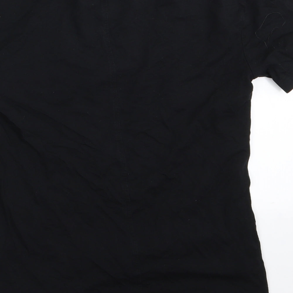 selfridge Womens Black Basic T-Shirt Size 8