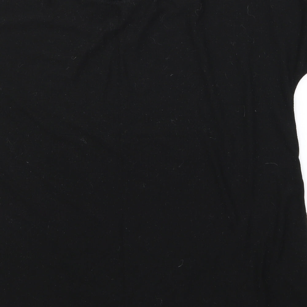 nx Womens Black Basic T-Shirt Size 18