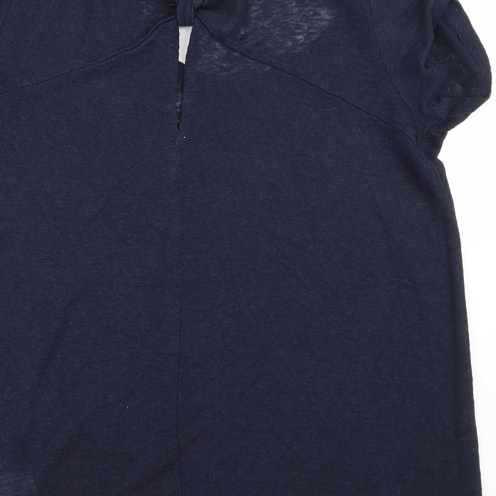 F&F Womens Blue Basic Blouse Size 8