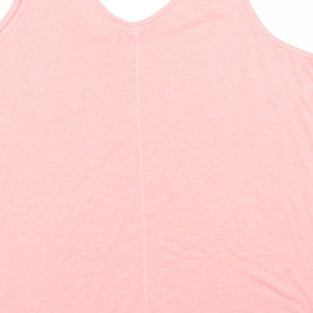 George Womens Pink Tunic Blouse Size 12