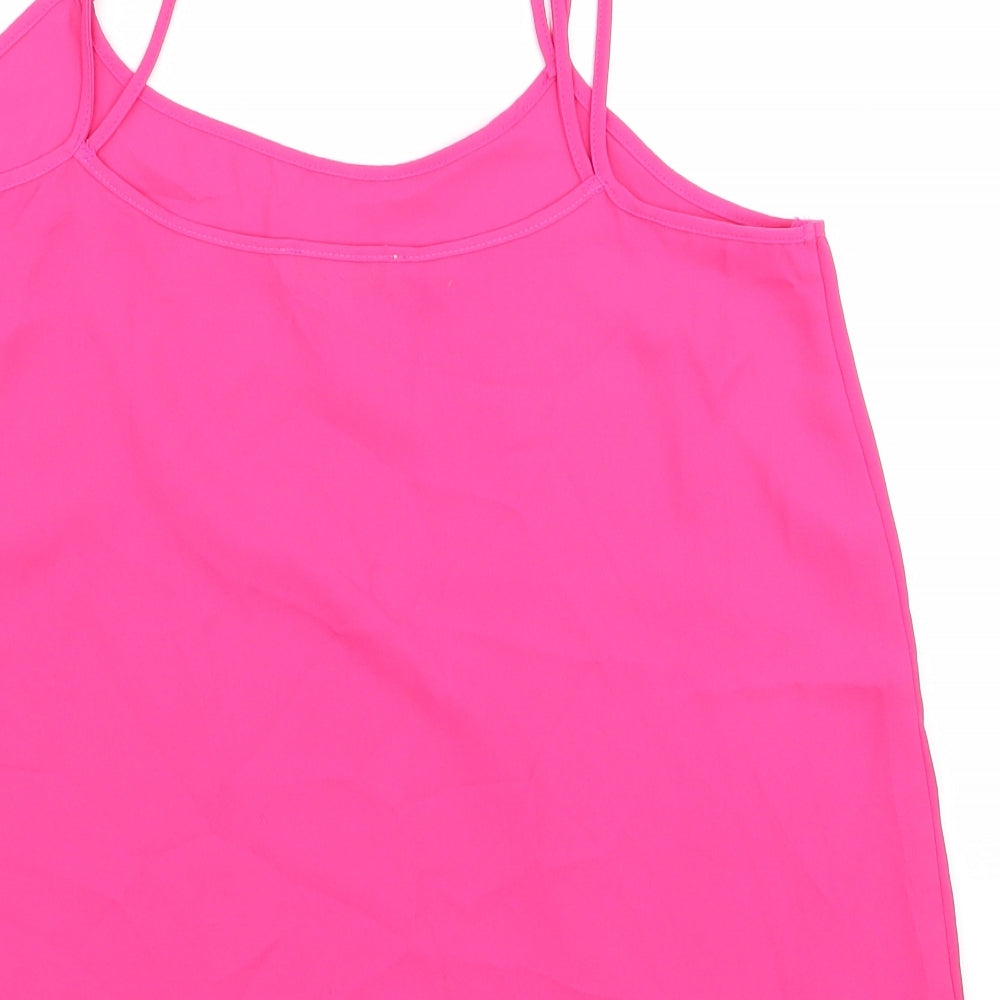 Papaya Womens Pink Basic Blouse Size 12
