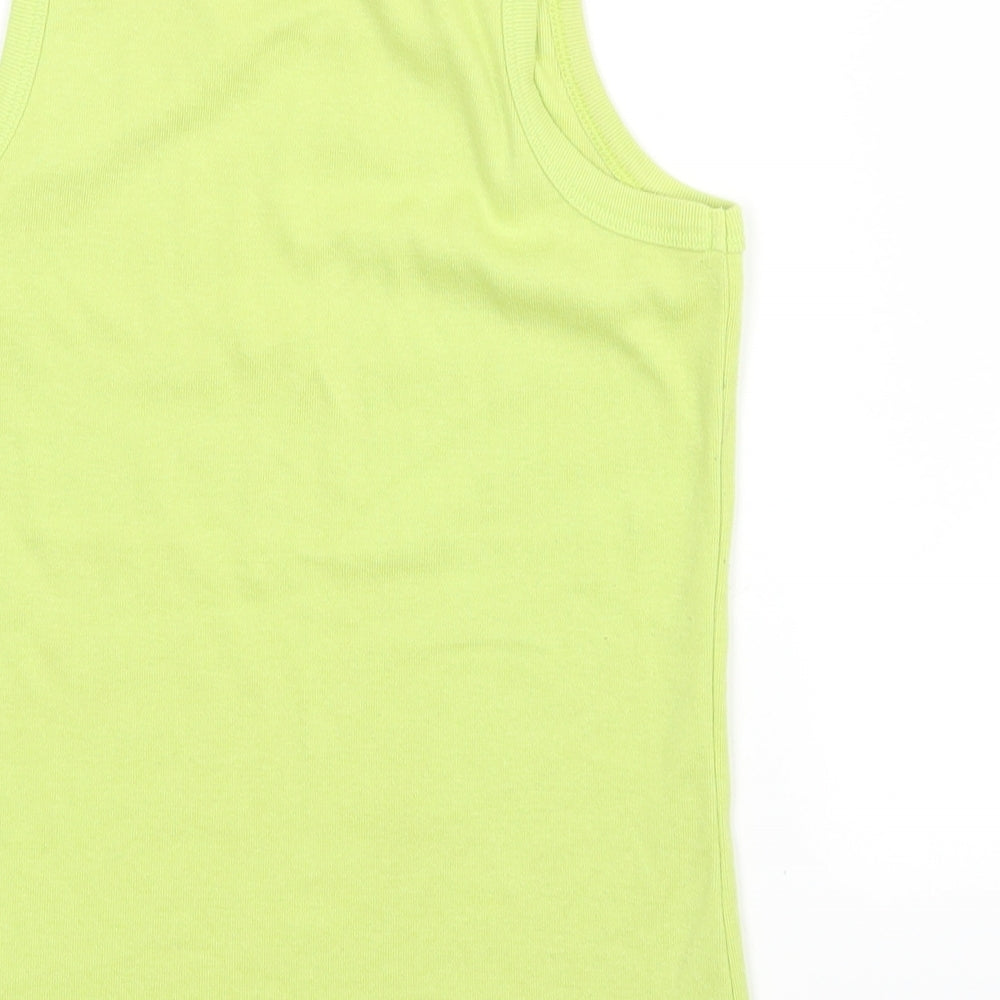 EA Womens Yellow Basic T-Shirt Size 8