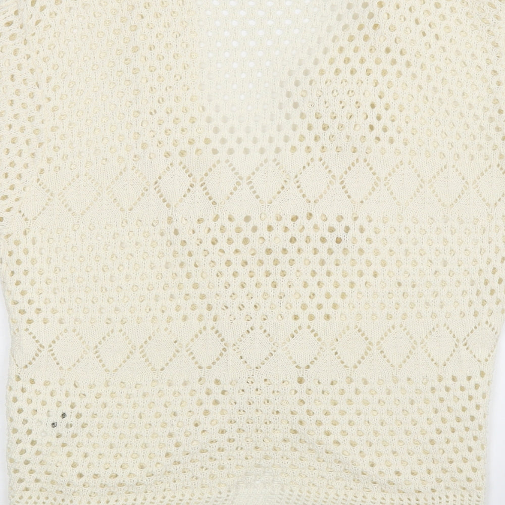 Style Talk Womens Beige Basic Blouse Size M