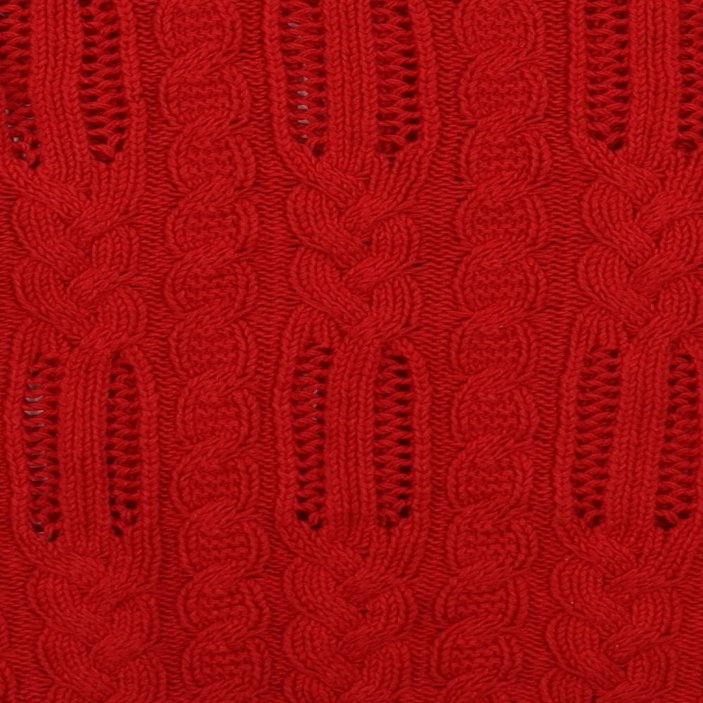 label of graded goods Womens Red Pullover Jumper Size M