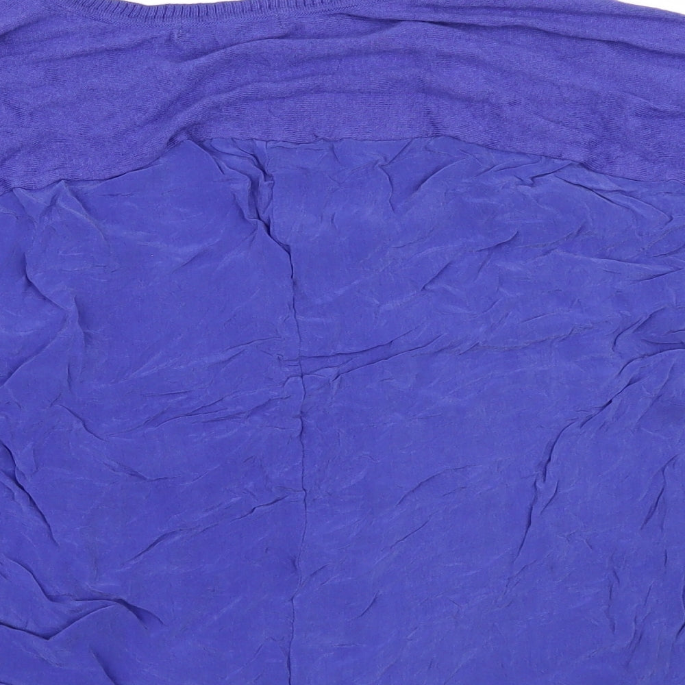 Marks & Spencer Womens Purple Pullover Jumper Size S - Gathered Sides