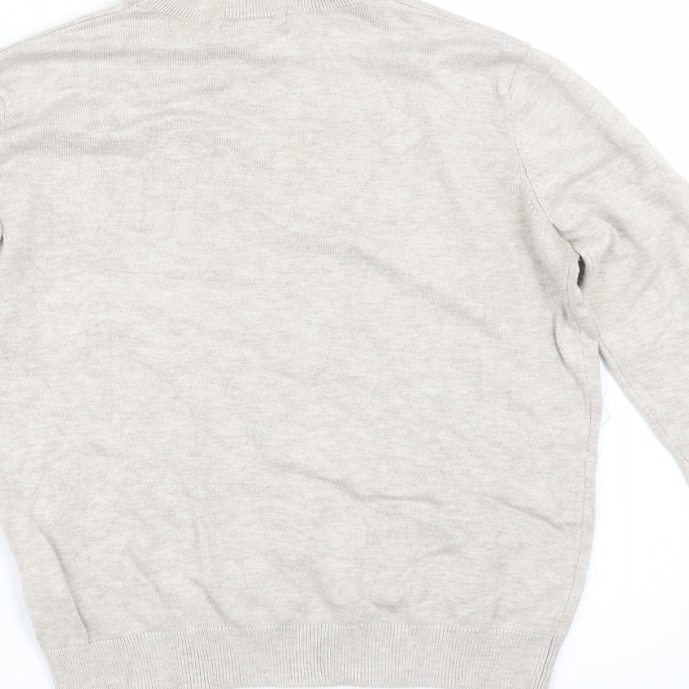 H&M Womens Beige Pullover Jumper Size XS