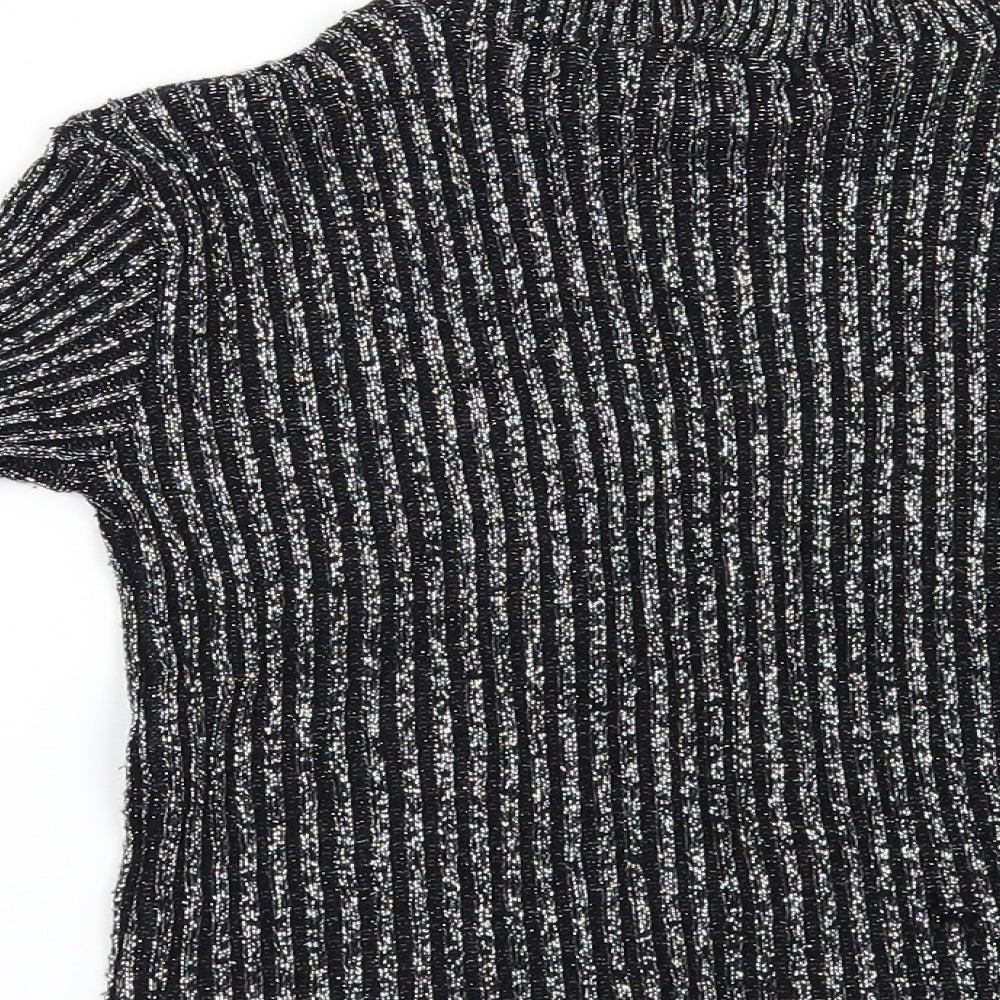 embrace Girls Black Pullover Jumper Size 11-12 Years