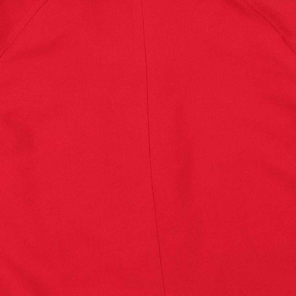 Gold Womens Red Pea Coat Coat Size 16