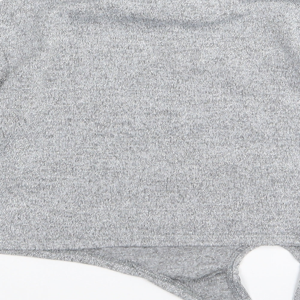 Matalan Girls Silver Basic T-Shirt Size 5 Years
