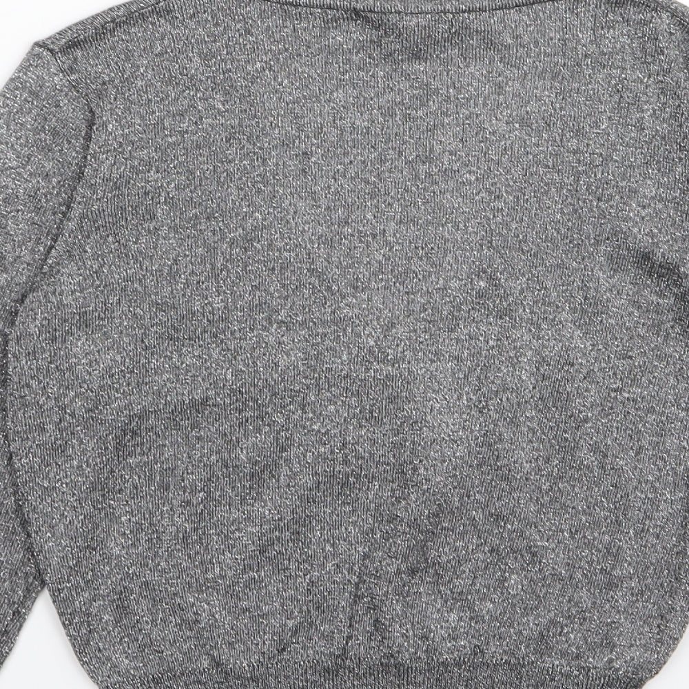 MNG suit Womens Grey Cardigan Jumper Size L