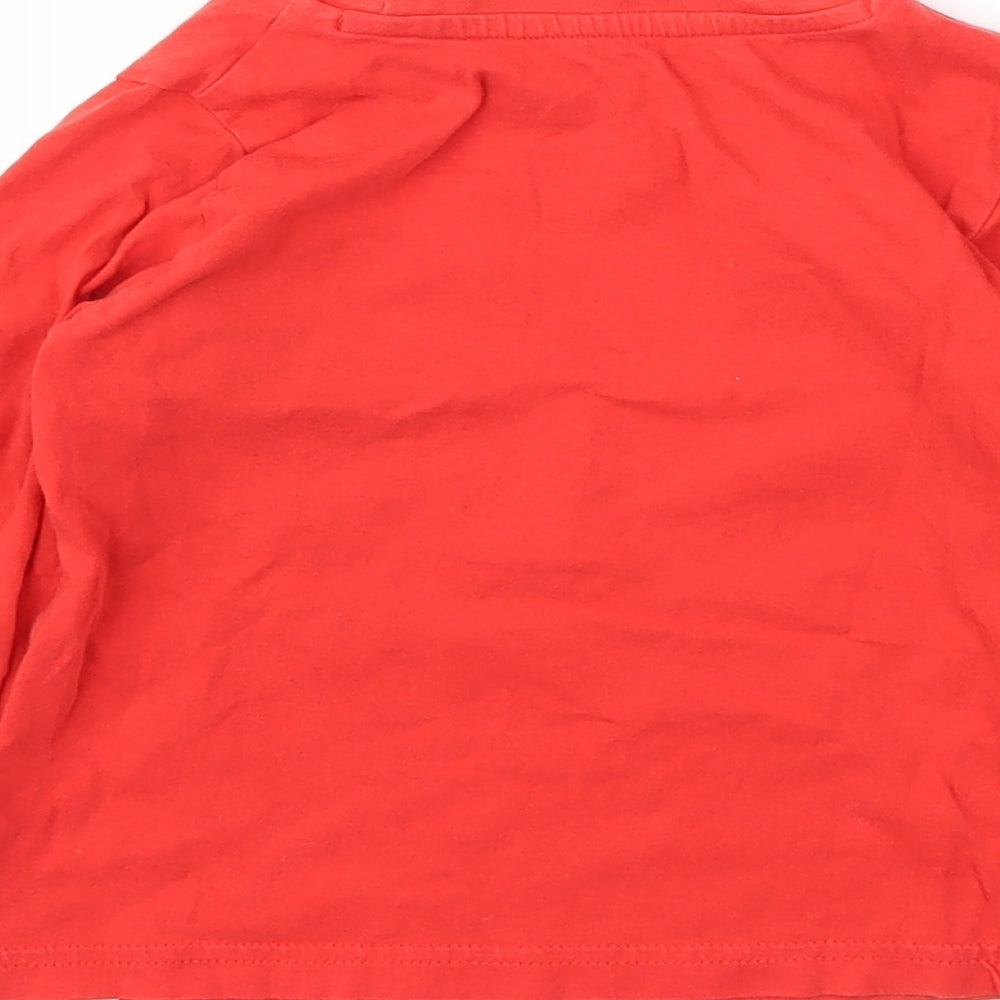 M Boys Red Basic T-Shirt Size 2-3 Years