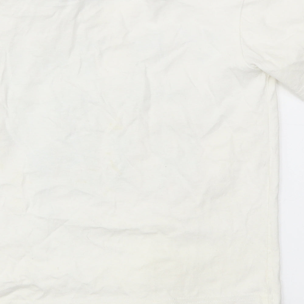 Matalan Boys White Basic T-Shirt Size 4-5 Years
