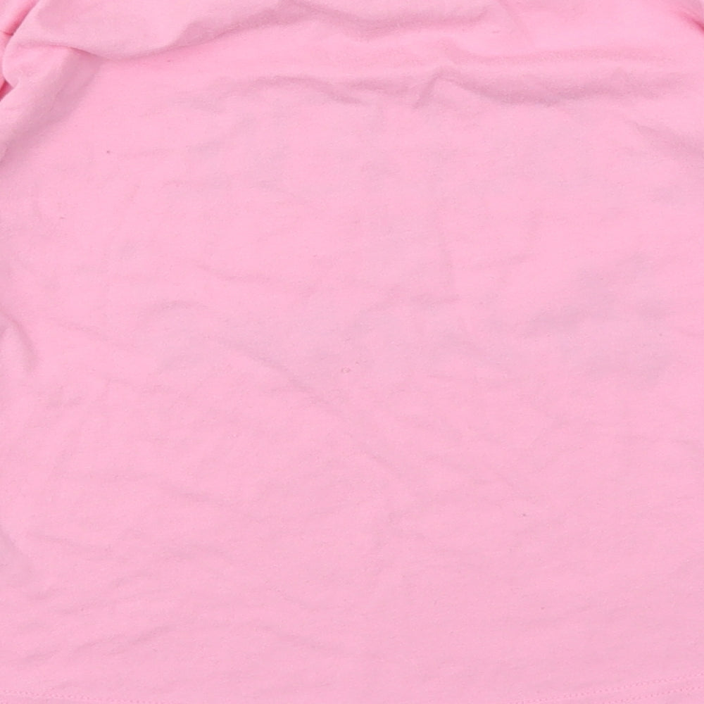 Matalan Girls Pink Basic T-Shirt Size 7 Years
