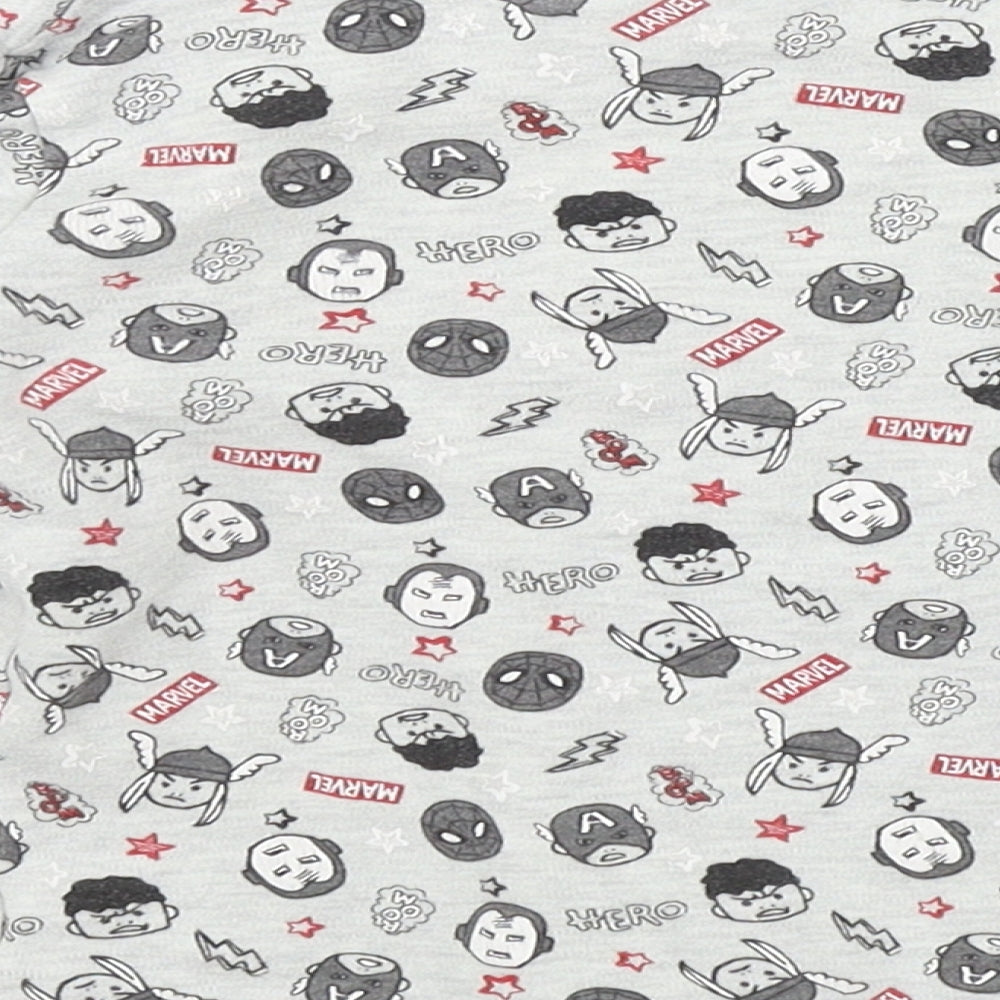 George Boys Grey Colourblock Basic T-Shirt Size 2-3 Years - marvel