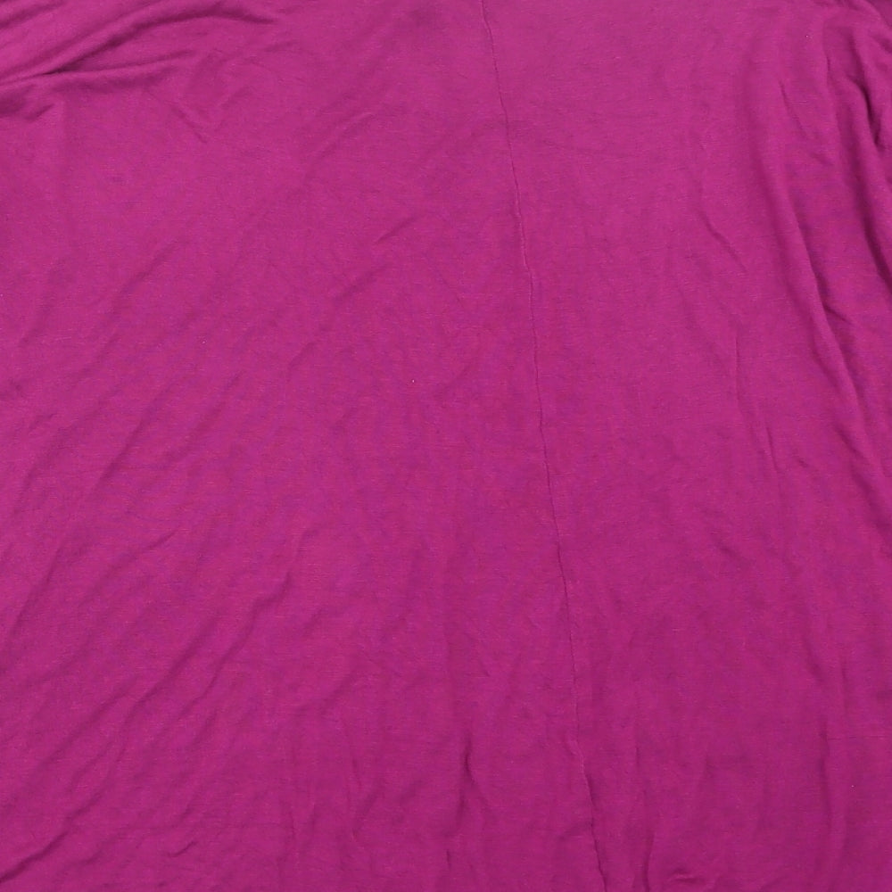T&K Boutique Womens Pink Basic T-Shirt Size M