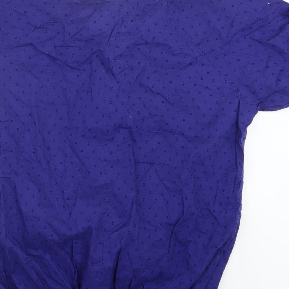 Evans Womens Blue Basic Blouse Size 14