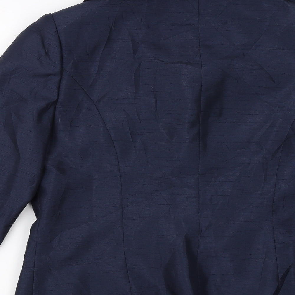 peter martin Womens Blue Jacket Suit Jacket Size 12