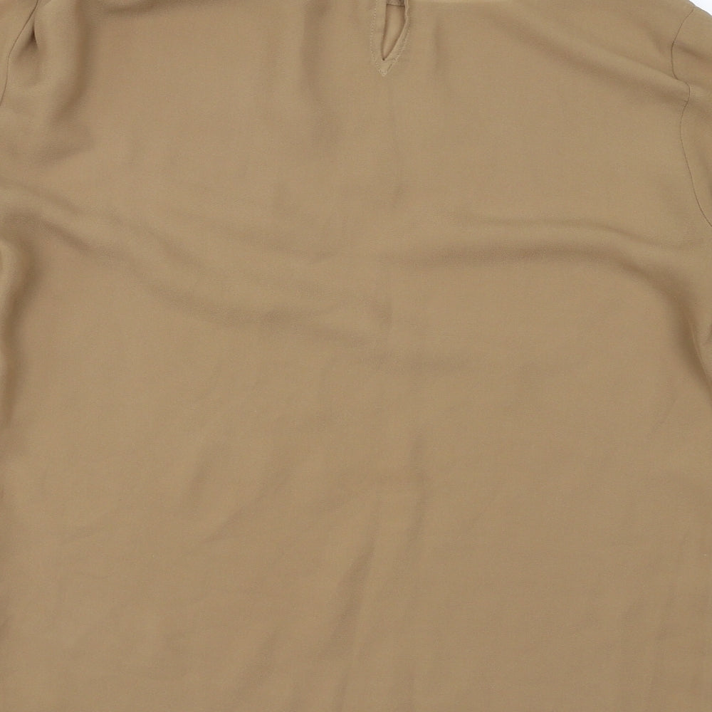 Zara Womens Brown Basic Blouse Size S