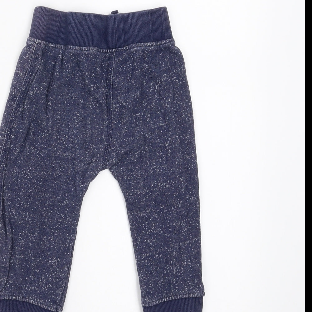 Nutmeg Boys Blue Jogger Trousers Size 9-12 Months