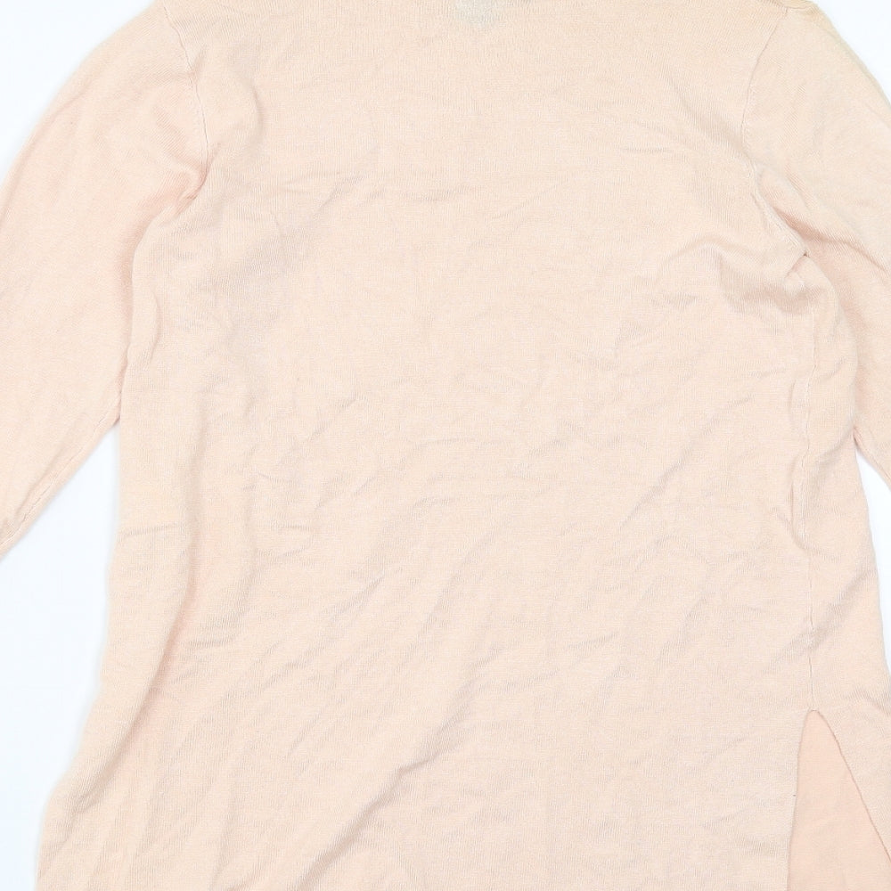 Primark Womens Orange Pullover Jumper Size S - coral coloured