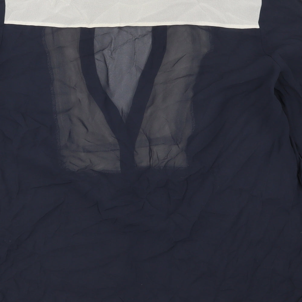 NEXT Womens Blue Basic Button-Up Size 14