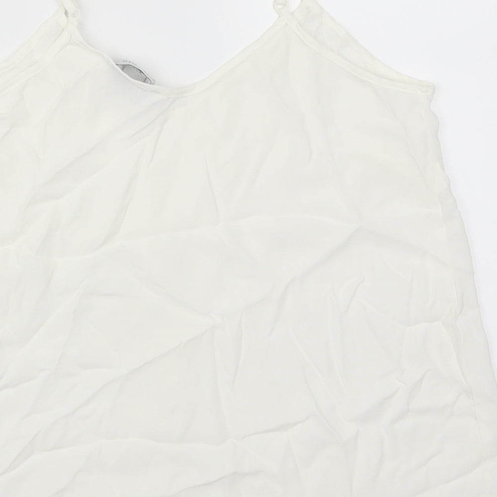 Atmosphere Womens White Basic Tank Size 10