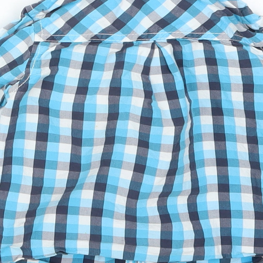 Baby Club Boys Blue Check Basic Button-Up Size 12 Months