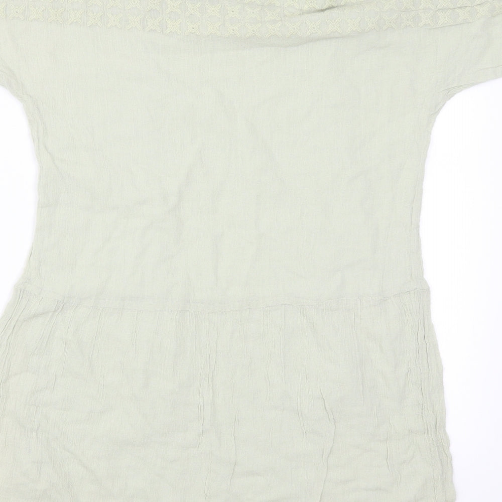 Zara Womens Green T-Shirt Dress Size XS