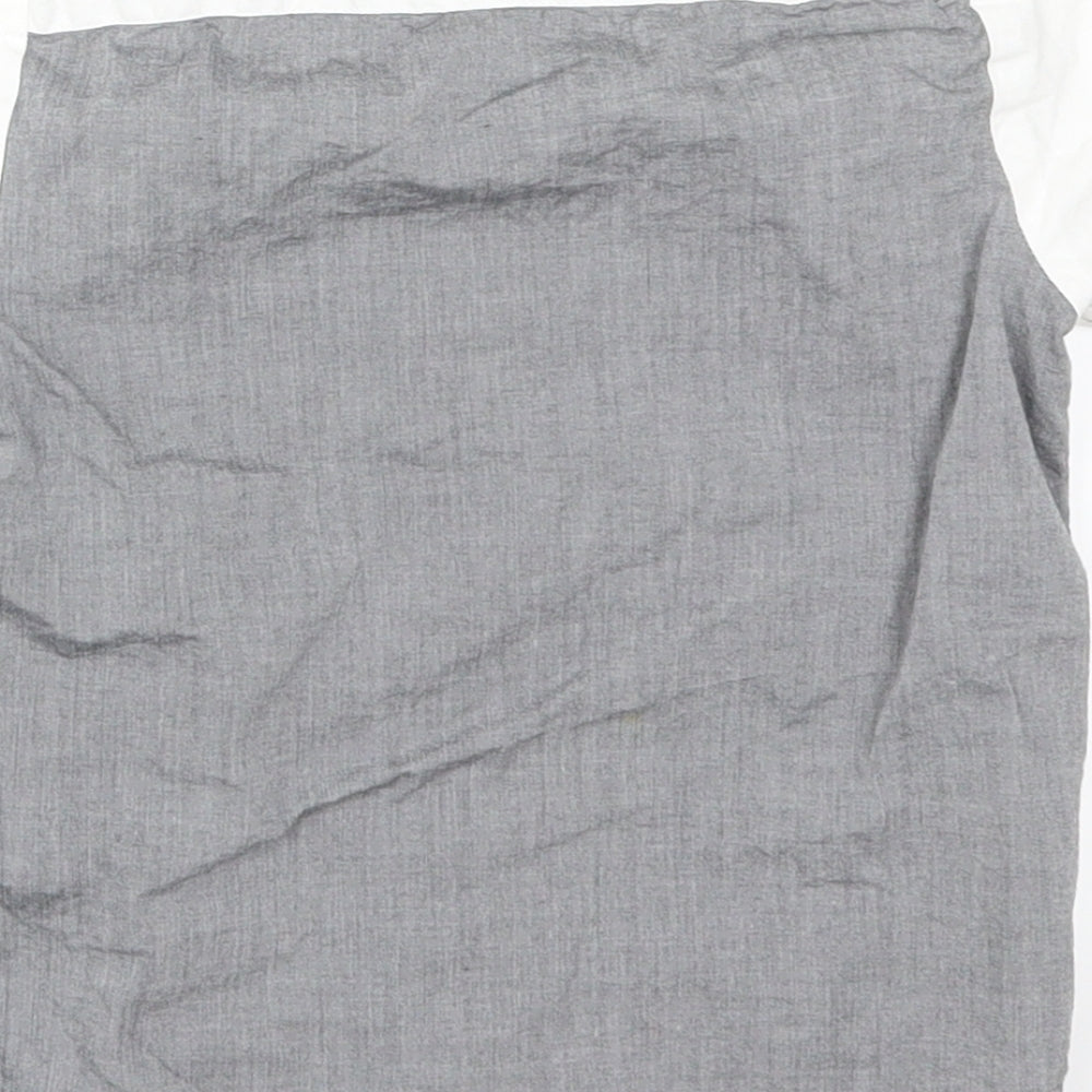 NEXT Boys Grey Basic Button-Up Size M - White