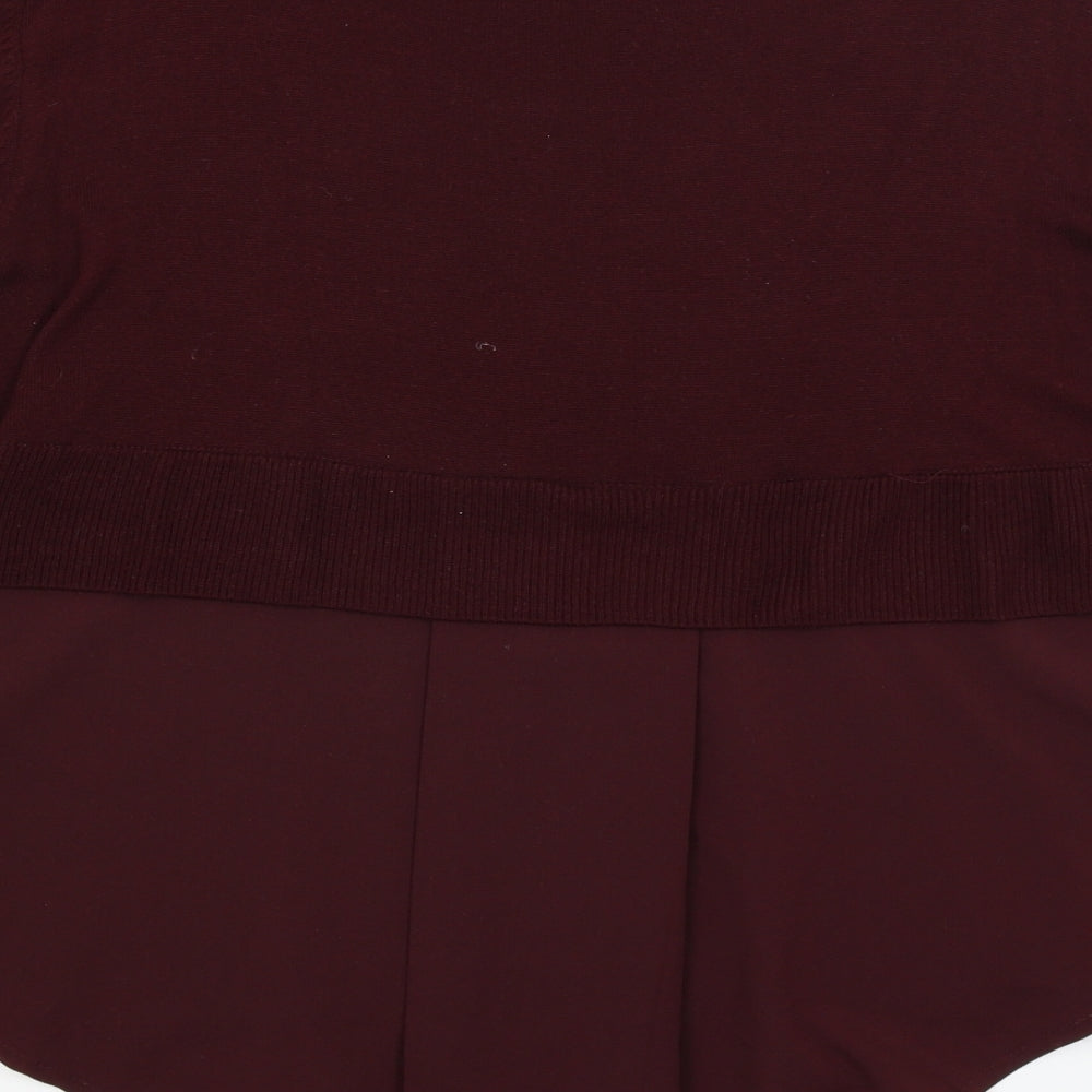 New Look Womens Red Pullover Jumper Size 14