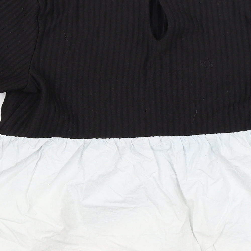 SheIn Womens Black Basic Blouse Size S